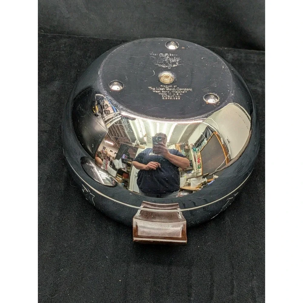 Vintage West Bend Penguin Hot & Cold Server Ice Bucket w/ Bakelite Handles MCM